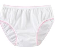 MIEGUIWOR 10 Bragas Desechables Mujer,100% Algodón Braguitas Desechables Mujer,Bragas Menstruales,Braguita Desechable Viaje,Braga Postparto Desechables (Blanco,3XL)