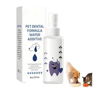 Miehoous Pawbright Dental Plus, fórmula natural sin olor y sin sabor para combatir el sarro, aditivo de agua dental, promueve encías saludables y refresca el aliento, fácil uso diario para todas las
