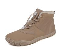 MIEHUIAI Barefoot Botas Hombre Mujer Invierno Botines de Nieve Cálido Impermeable Antideslizante Outdoor Ligero(815 Khaki,39EU)