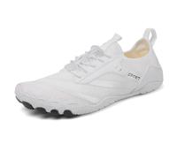 MIEHUIAI Zapatos de Agua Hombre Mujer Barefoot Descalzos Zapatillas de Deportes Acuaticos Transpirable Secado Rápido Ligeras Trail Escarpines Calzado para Fitness Playa(028 Blanco,38EU)