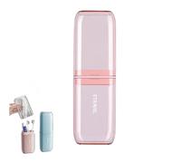 MIEJMJIA Juego de vasos de agua de viaje, funda para cepillo de dientes, soporte para cepillos de dientes y pasta de dientes, vaso para cepillos de dientes, adecuado para camping, viajes, viajes de