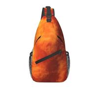 MIEKGPS Mars Planet Print Sling Bag Sport Senderismo Mochila de hombro Crossbody Bolsa de pecho Hombres Mujeres