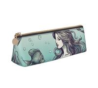 MIEKGPS Mermaid03 - Estuche de piel para lápices, maquillaje, cosméticos, bolsa de papelería