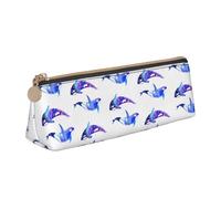 MIEKGPS Orca Killer Whale - Estuche de piel con estampado de ballena asesina, bolsa de maquillaje, bolsa de papelería