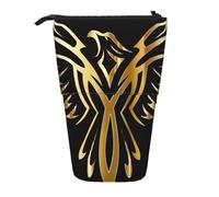 MIEKGPS Phoenix - Estuche telescópico para lápices, diseño de Phoenix, bonito estuche de maquillaje portátil