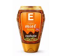 Miel 350 Gr - Bote Antigoteo - 100% Pura de Abeja, Natural, Artesana, Producto de Jaén. Sabor excepcional por su gran pureza. (Varios sabores) Producto de Jaén (Castaño, 3 Unidades)