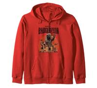 Miel Badgerzilla Monster City Attack Retro Art Sudadera con Capucha