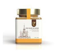 Miel blanca de Kirguistán - Miel de esparceta pura y natural - Exclusiva y cremosa - Superalimento - Fuente de energía natural (300 g)