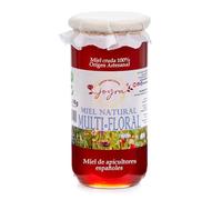 Miel Cruda, 100% MIel Pura de Abeja. Natural y Artesanal. Variedad de sabores de APICULTURA ESPAÑOLA. Sin Pasteurizar, conservan Polen, Enzimas y Antioxidantes. (1 KG, Miel de Flores)