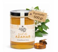 Miel de Azahar,500 g Miel de calidad | miel pura de abeja de panal de miel con aroma floral suave y sabor auténtico, ideal para infusiones