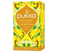 Miel de limón, jengibre y manuka Pukka - 20 sobres (paquete de 4)