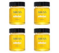 Miel de mil flores artesanal calabresa 4x250 g - 100% italiana natural, cruda no pasteurizada - Sabor mediterráneo - Producción tradicional Calabria premium