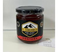 Miel de montaña El Zanganillo, estraida mediante el proceso de la fuerza de gravedad, Tarro de crital con 500gr de capacidad, Obtenida de las montañas de Grazalema, 100% Artesanales y Naturales.