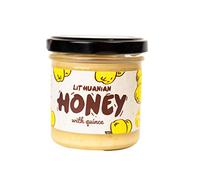 Miel pura cruda con membrillo flor silvestre orgánica 100% natural, 170 g sin filtrar de abejas sin azúcar alimentadas con alta concentración de minerales de proteína y ácidos naturales