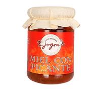 Miel Pura de Abeja, Con Superalimentos - Jengibre, Propóleo, Maca, Nigella, Ajo Negro.10 Especialidades 100% Natural y Artesanal. APICULTURA ESPAÑOLA, Sin Aditivos. (250g., Miel con Picante)