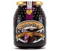 Miel pura de abeja. Miel de Brezo. Origen España 100% en envase de1000grs. Mieles de Brezo proveniente de las zonas de Salamanca, Zamora y León. Aroma muy intenso a hummus, setas y hojarasca.