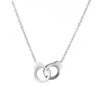 MIELEU Collar colgante Simple esposado colgante gargantilla collar cadena collar para mujeres pareja regalo de cumpleaños joyería fiesta de halloween joyería