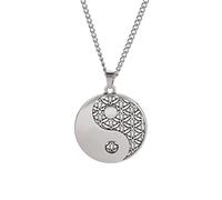 MIELEU Collar colgante Yin-Yang Taichi Collar colgante Filosofía china Símbolo taoísta Collares Amuleto Joyería Regalos para hombres Regalo de joyería de fiesta