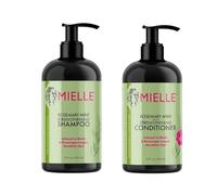 Mielle - Menta de romero, infusión de biotina, productos para el crecimiento del cabello para un cabello más fuerte y saludable, juego de champú y acondicionador para peinar, 2 unidades