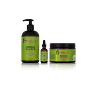 MIELLE Juego de regalo de champú fortalecedor de menta de romero, máscara fortalecedora y aceite fortalecedor de cuero cabelludo y menta de romero