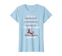 Mieloma Múltiple - Yo Soy la Tormenta Camiseta, Mujer, Azul Bebé, 3XL