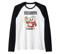 Miembro de Cozy Gaming Club ID Boba Tea Gamer Camiseta Manga Raglan
