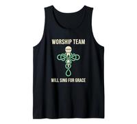 Miembro del Equipo de adoración Canta por la Gracia Equipo de alabanza de la Iglesia del Coro Camiseta sin Mangas