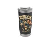 Miembro fundador del Boomer Club Humor patriótico Vaso térmico de acero inoxidable de doble pared