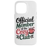 Miembro Oficial del Cosy Club Coffee Enthusiast Winters Carcasa para iPhone 14 Pro MAX