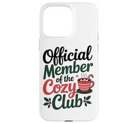 Miembro Oficial del Cosy Club Coffee Enthusiast Winters Carcasa para iPhone 15 Pro MAX