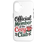 Miembro Oficial del Cosy Club Coffee Enthusiast Winters Carcasa para iPhone 16