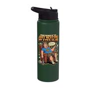 Miembro orgulloso de Just Resting My Eyes Club Dad Fathers Day Stainless Steel Insulated Water Bottle
