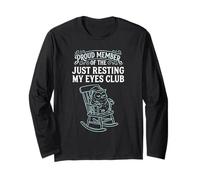 Miembro Orgulloso de The Just Resting My Eyes Club Owl Nap Manga Larga