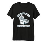 Miembro Orgulloso de The Just Resting My Eyes Club Skeleton Nap Camiseta Premium