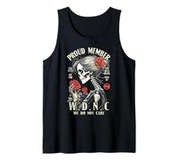 Miembro Orgulloso del Club We Do Not Care WDNC Gothic Feminist Camiseta sin Mangas
