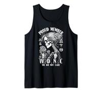 Miembro Orgulloso del Club We Do Not Care WDNC Gothic Feminist Camiseta sin Mangas