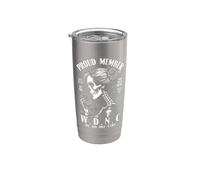 Miembro orgulloso del Club We Do Not Care WDNC Gothic Feminist Vaso térmico de acero inoxidable de doble pared