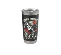 Miembro orgulloso del Club We Do Not Care WDNC Gothic Feminist Vaso térmico de acero inoxidable de doble pared