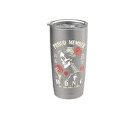 Miembro orgulloso del Club We Do Not Care WDNC Gothic Feminist Vaso térmico de acero inoxidable de doble pared