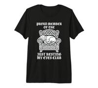 Miembro Orgulloso del Perro Just Resting My Eyes Club Camiseta Premium
