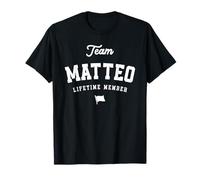 Miembro vitalicio del Equipo Matteo Nombre Gracioso Matteo Camiseta