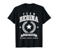 Miembro vitalicio del Equipo Regina Funny Name Support Camiseta