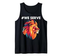 Miembros del Club de Leones Que servimos para el Trabajo de Servicio Camiseta sin Mangas