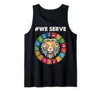 Miembros del Club de Leones Que servimos para el Trabajo de Servicio Camiseta sin Mangas