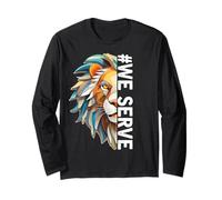 Miembros del Club de Leones Que servimos para el Trabajo de Servicio Manga Larga