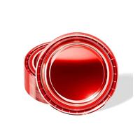 Mienocol 32 platos de papel rojo metálico para fiestas, vajilla de papel de aluminio rojo para decoración de mesa de fiesta de cumpleaños Kis