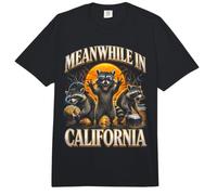 Mientras Tanto en California Raccoon Beach Bootleg Comfort Colors Adult Heavyweight T-Shirt