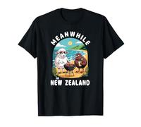 Mientras Tanto en Nueva Zelanda Kiwi Sheep BBQ Summer Souvenir Camiseta