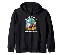 Mientras Tanto en Nueva Zelanda Kiwi Sheep BBQ Summer Souvenir Sudadera con Capucha