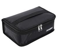 MIER Bolsa de la lonchera Bolsa de almacenamiento de alimentos Bolsas más frescas Kit de viaje aislado para mujeres y hombres, Set de 1 (Negro 1pcs)